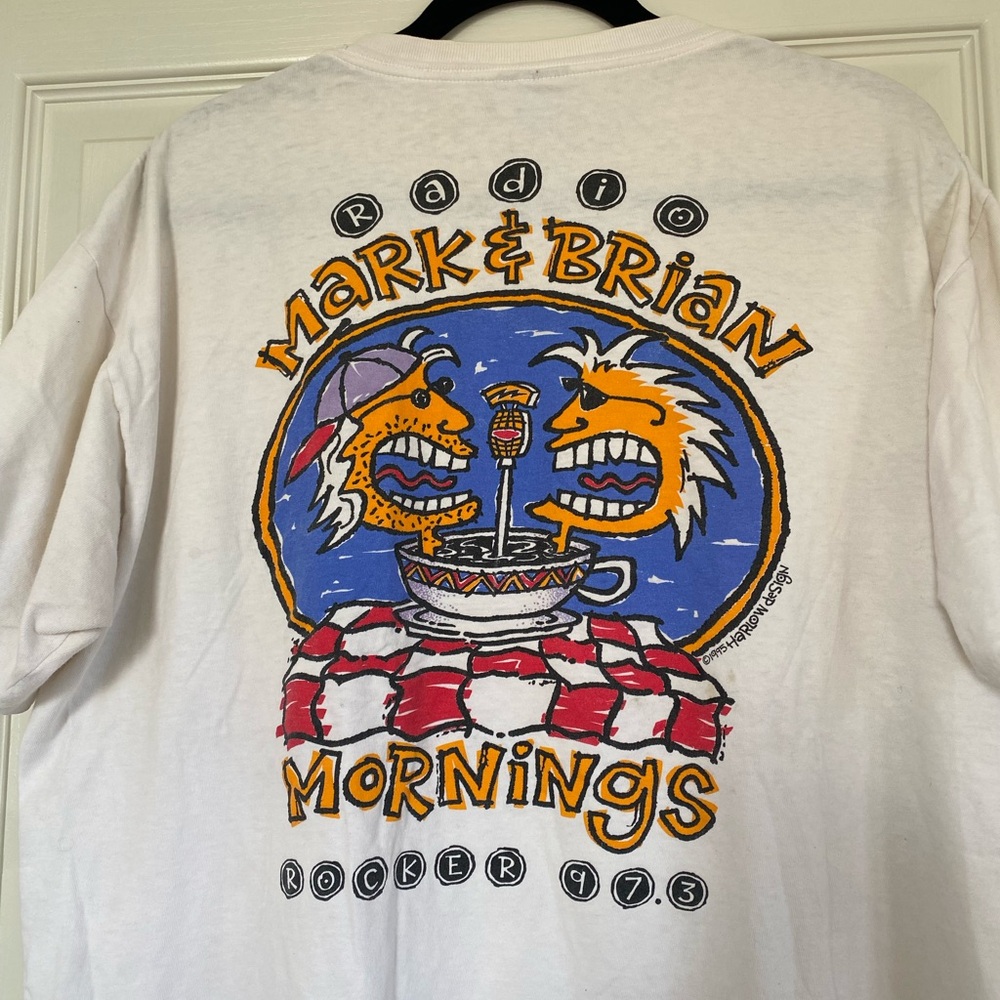 White Graphic T-Shirt with Colorful Design